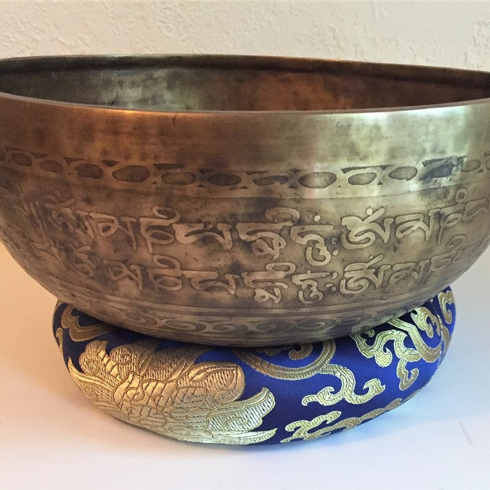 Seven-Metal Singing Bowl, Hand-Beaten